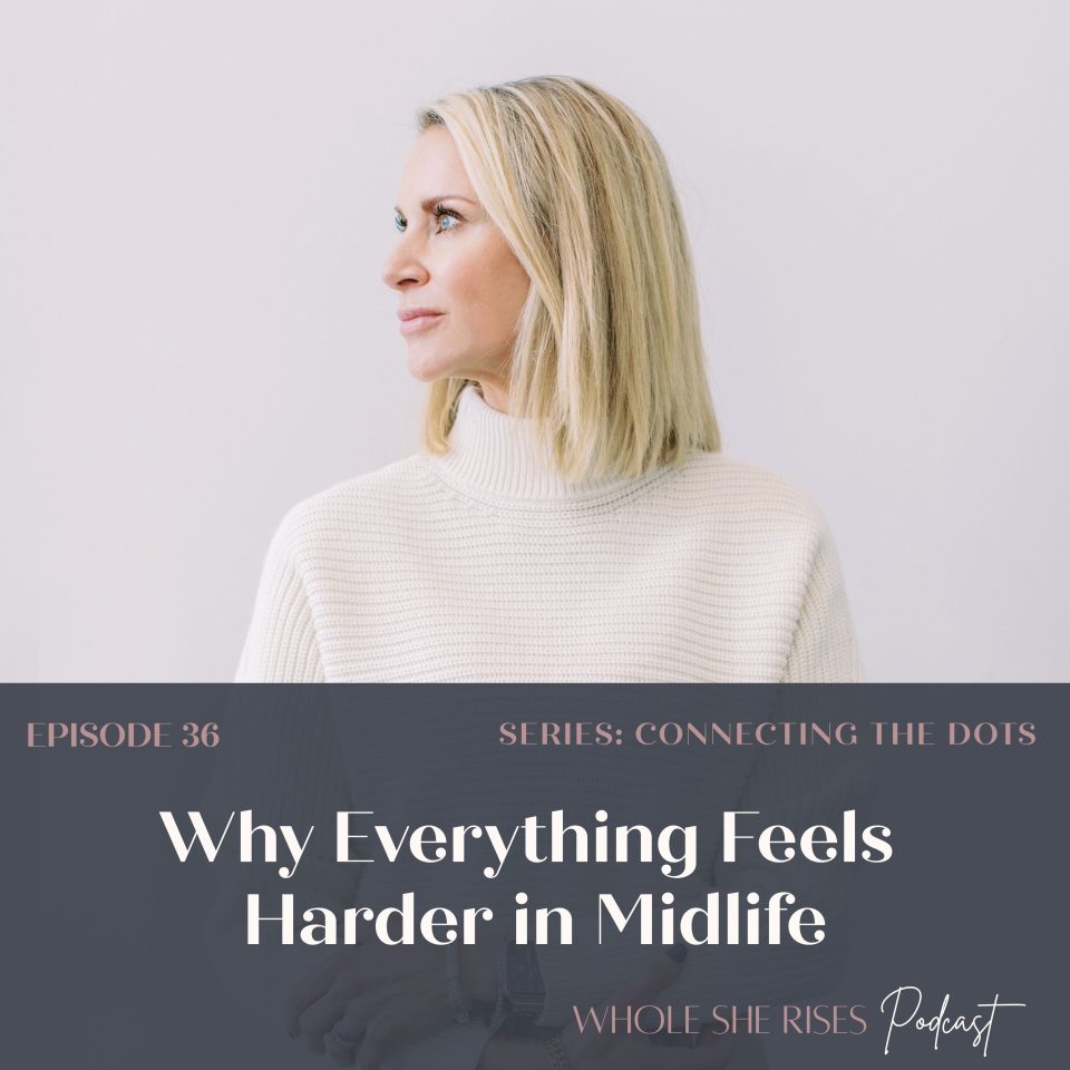 Woman reflecting on feeling overwhelmed in midlife