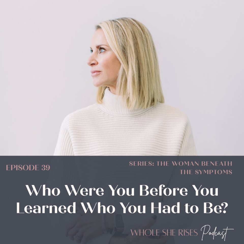 Woman reflecting on not feeling like herself in midlife