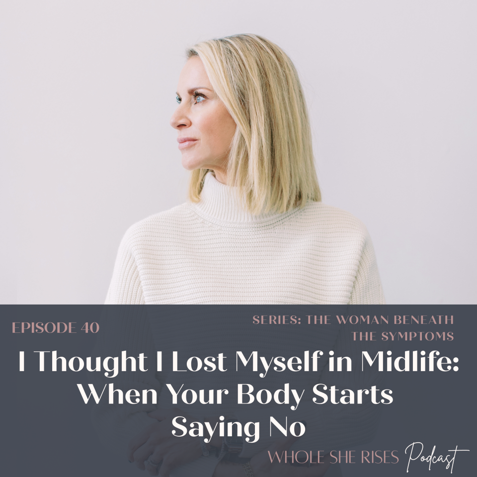 Woman reflecting on losing herself in midlife and wanting to feel like herself again
